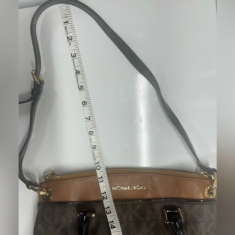 Michael Kors Logo Aubrey Brown and Black Women's Bag